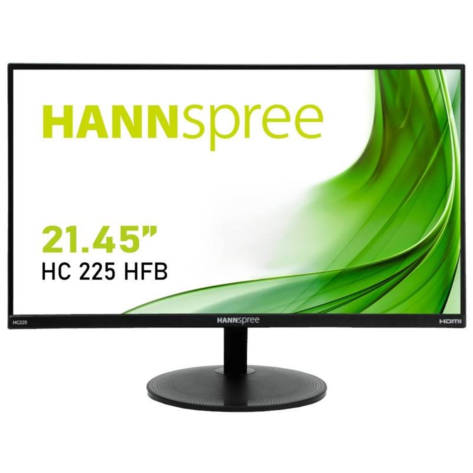 Hannspree HC225HFB 21.45'' Full HD Monitor, 5ms, 60Hz, HDMI, VGA, Speakers, VESA, Tilt, Frameless