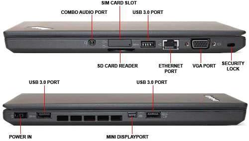 Lenovo ThinkPad T450 Laptop 14'' Core i5-5300U 8GB 256GB SSD Win 10