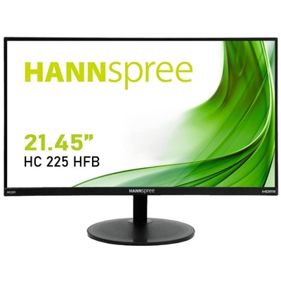 Hannspree HC225HFB 21.45'' Full HD Monitor, 5ms, 60Hz, HDMI, VGA, Speakers, VESA, Tilt, Frameless